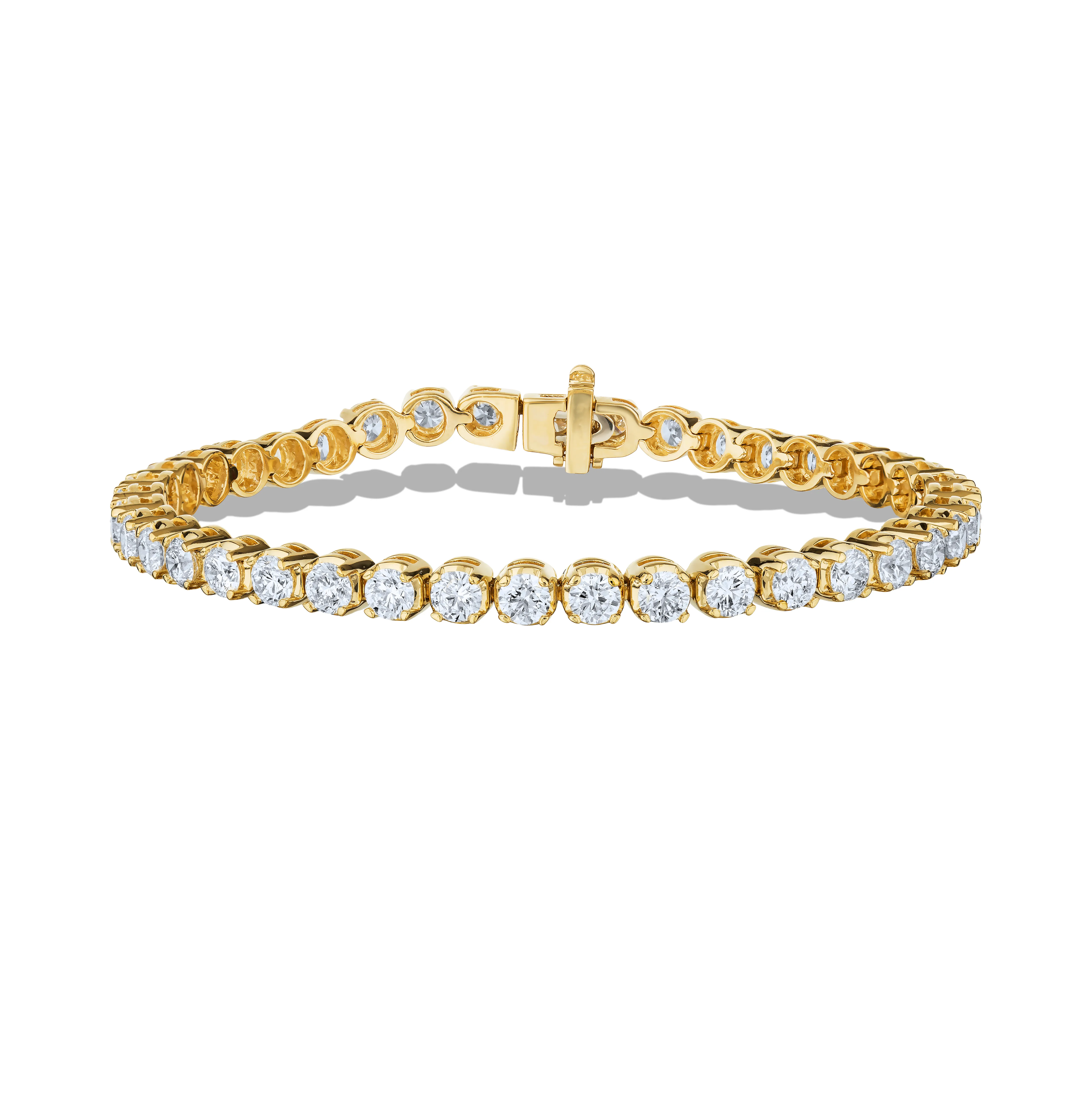 Sabel Collection Yellow Gold Diamond Tennis Bracelet