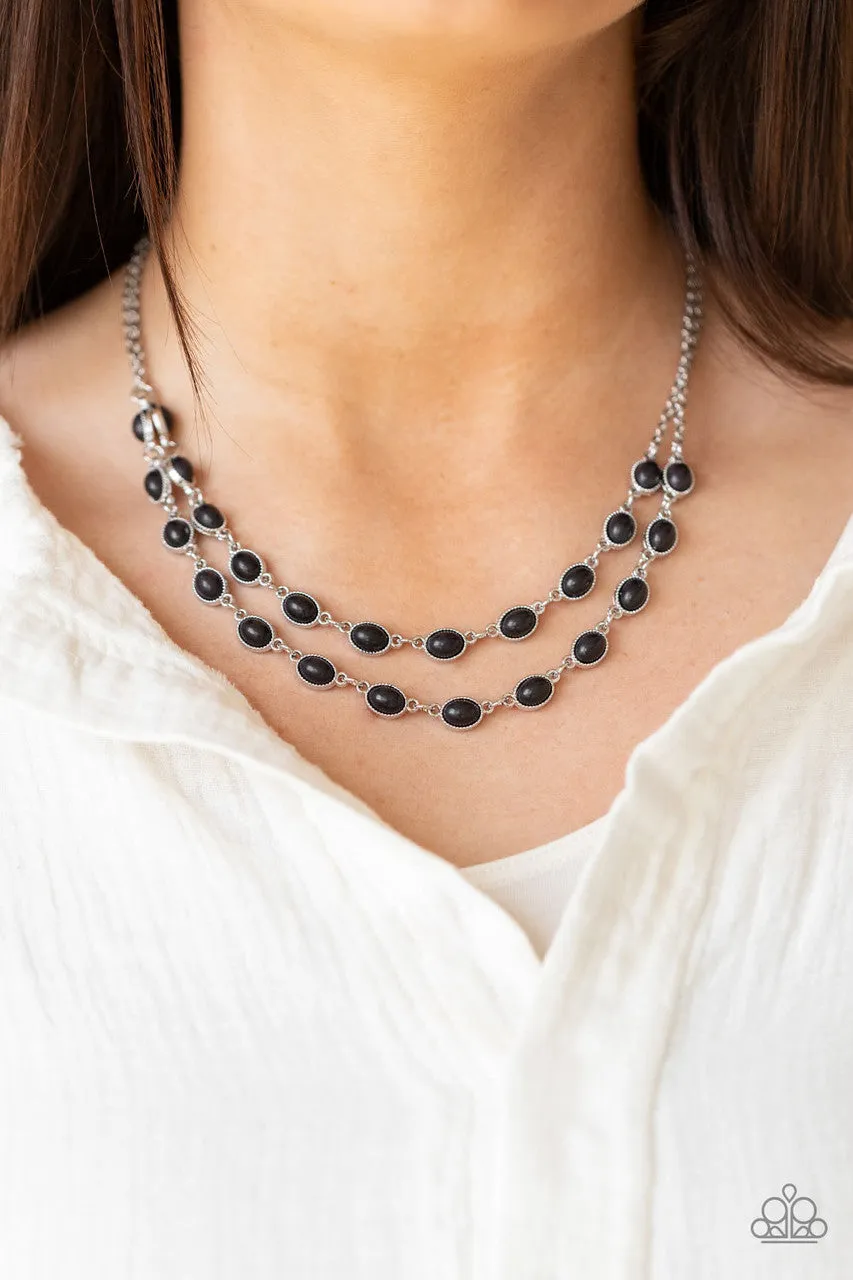 Sahara Safari Black Paparazzi Necklace