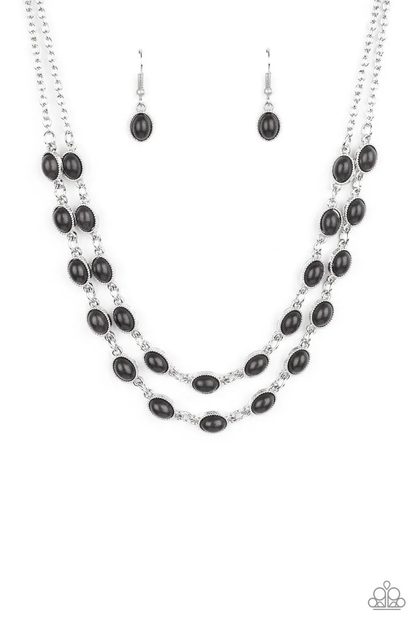 Sahara Safari Black Paparazzi Necklace