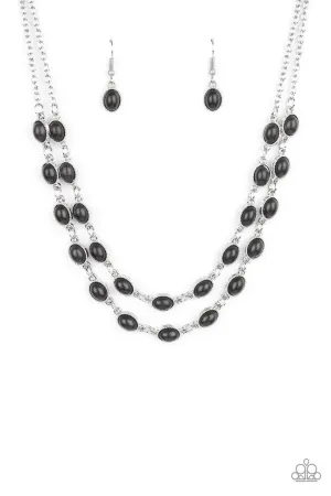 Sahara Safari Black Paparazzi Necklace