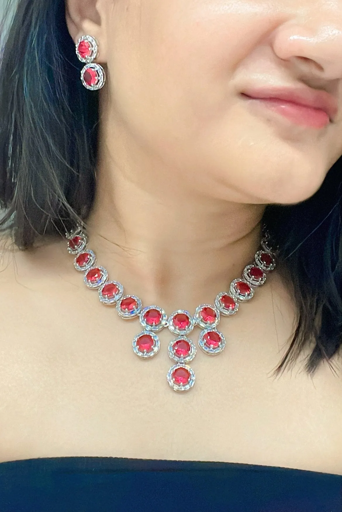 Sahera AD Necklace Set
