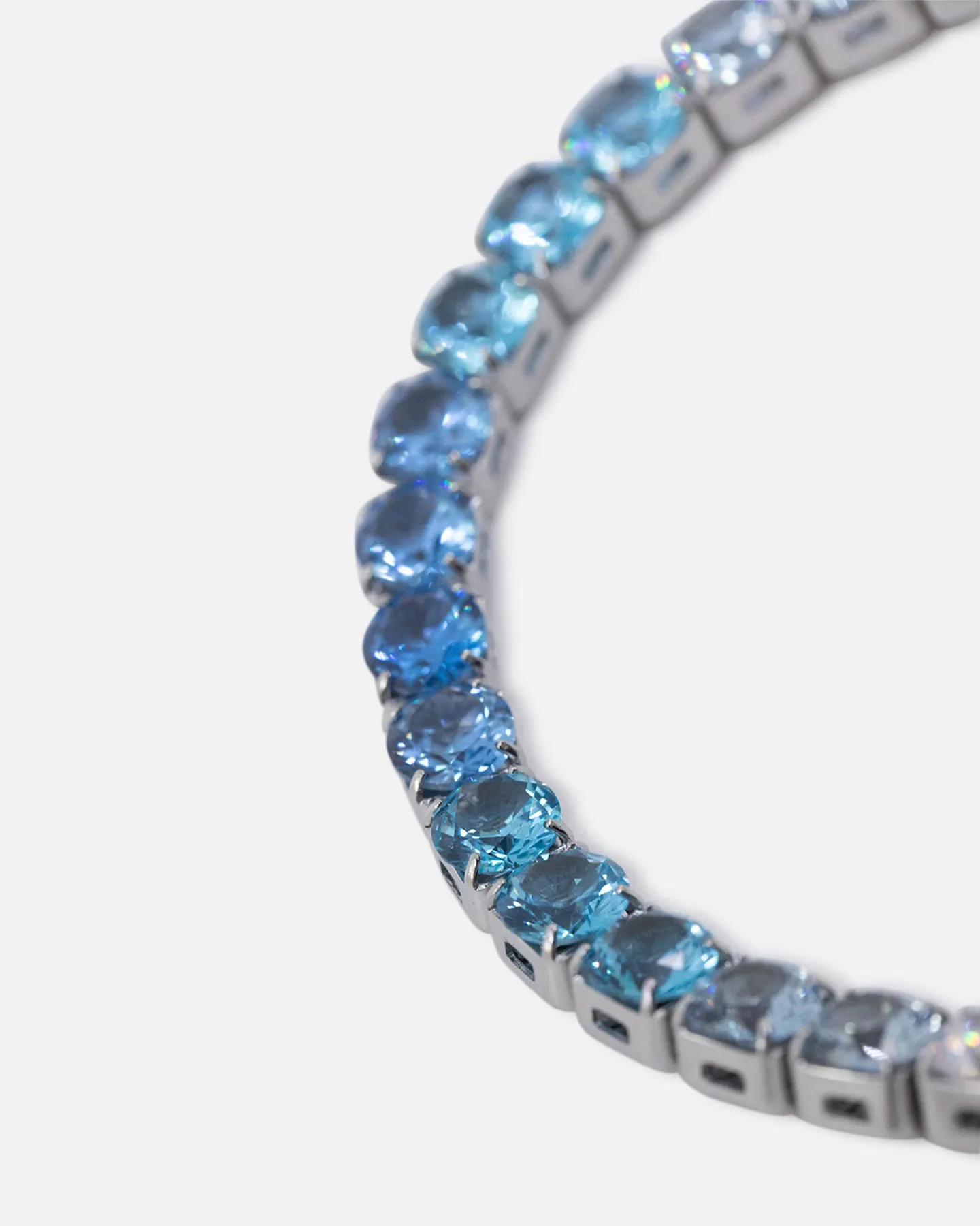 Saint Morta Round Cut Tennis Bracelet Iced White Gold