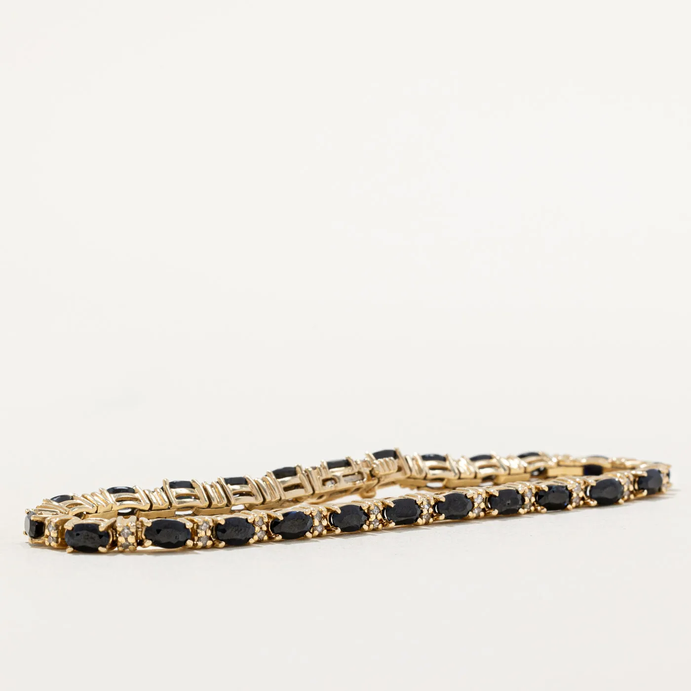 Sapphire & Diamond Bracelet | 4.80ctw, 0.24ctw | 7" |