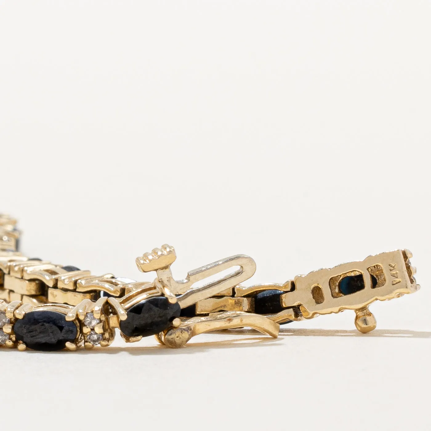 Sapphire & Diamond Bracelet | 4.80ctw, 0.24ctw | 7" |