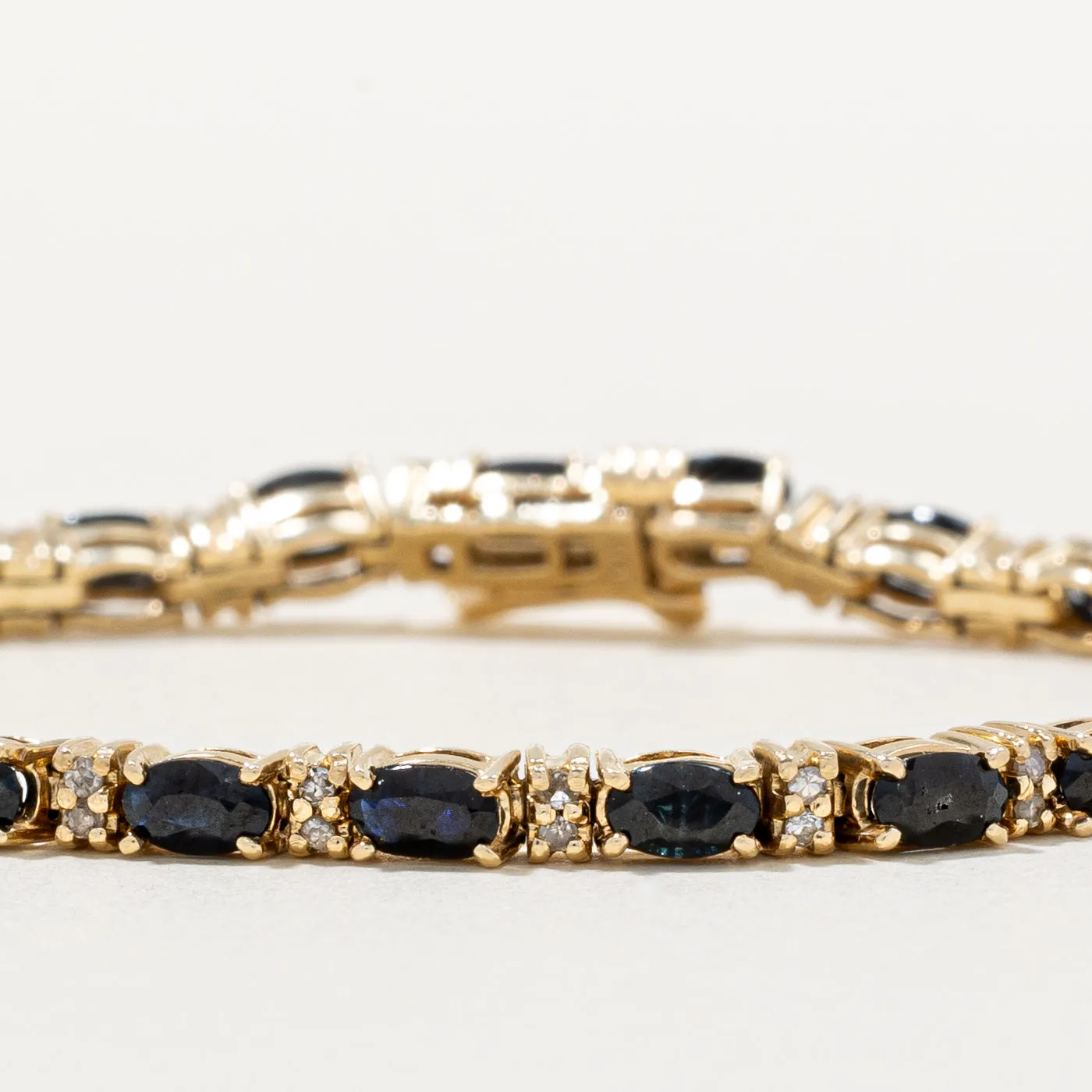 Sapphire & Diamond Bracelet | 4.80ctw, 0.24ctw | 7" |