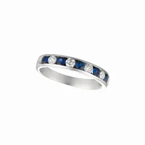 SAPPHIRE & DIAMOND RING 14K GOLD (1.09 CTW)