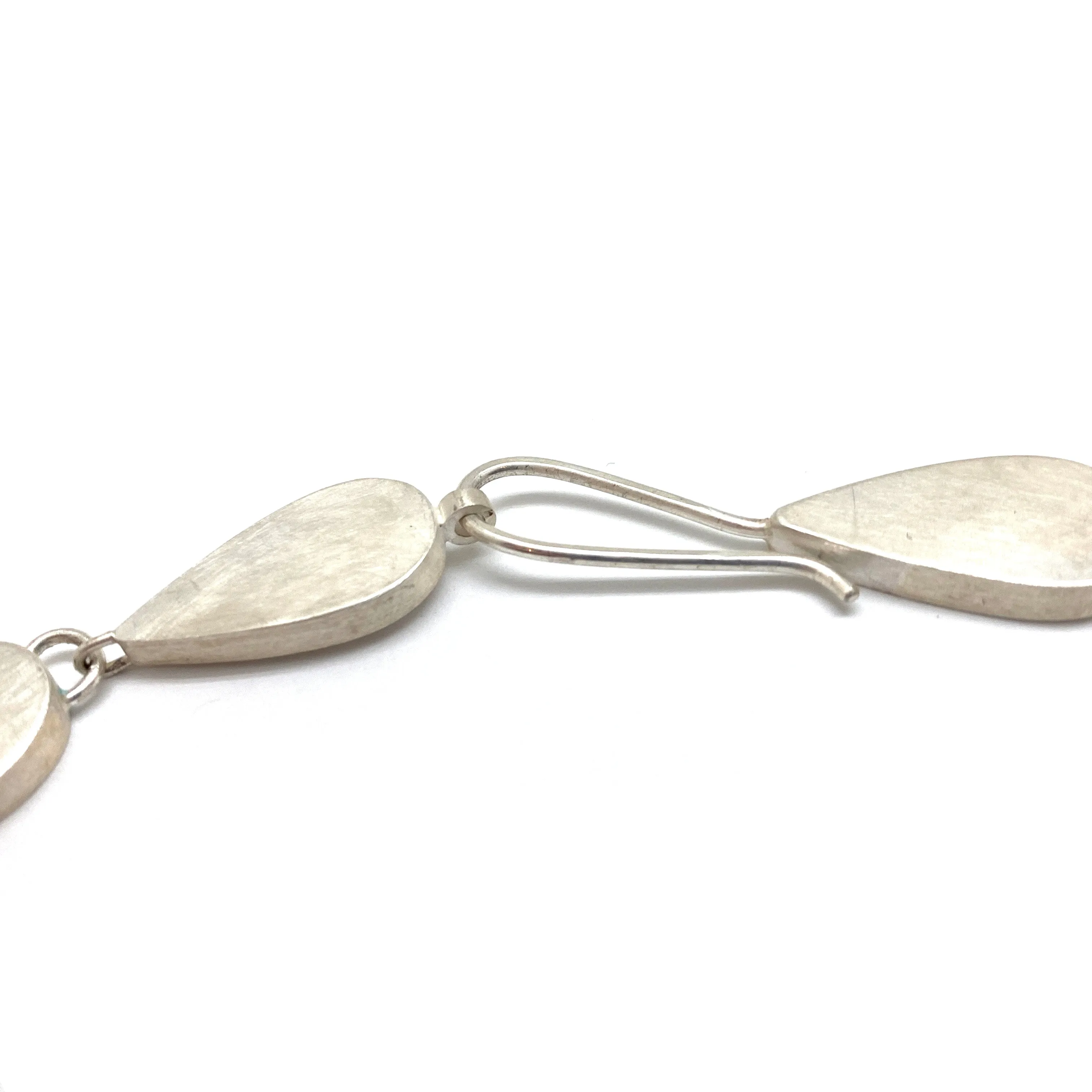 Silver and Gold Teardrop Collar
