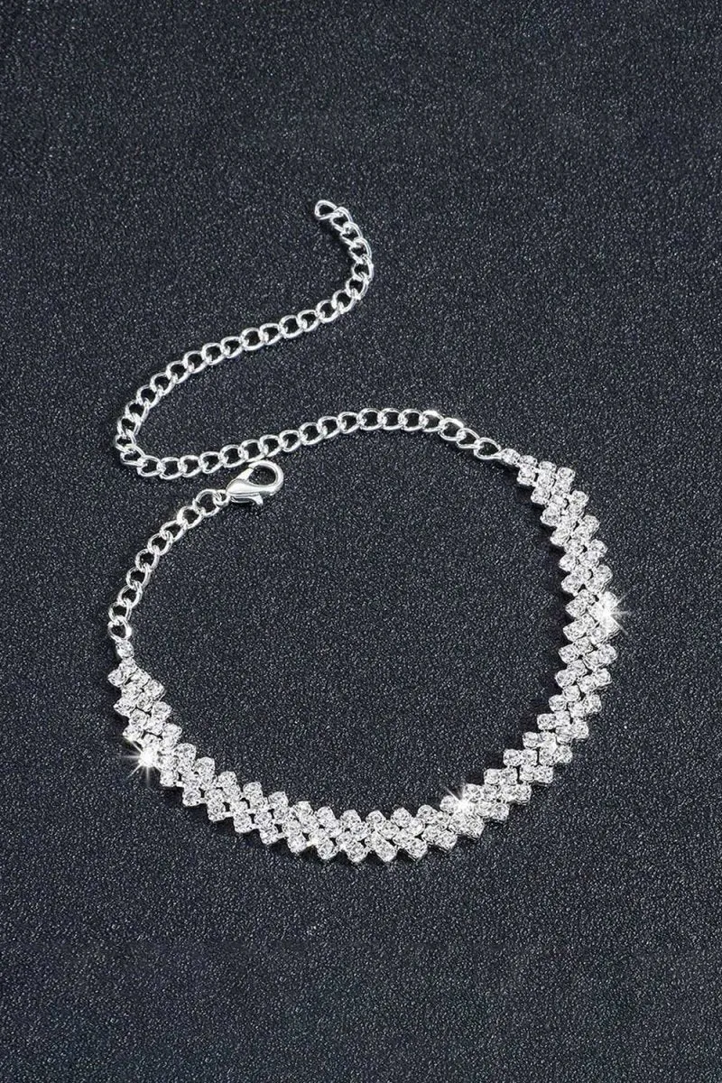 Simple Shining Crystal Tennis Bracelet