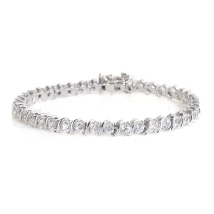Sky Blue Topaz 925 Sterling Silver Tennis Bracelet Jewelry