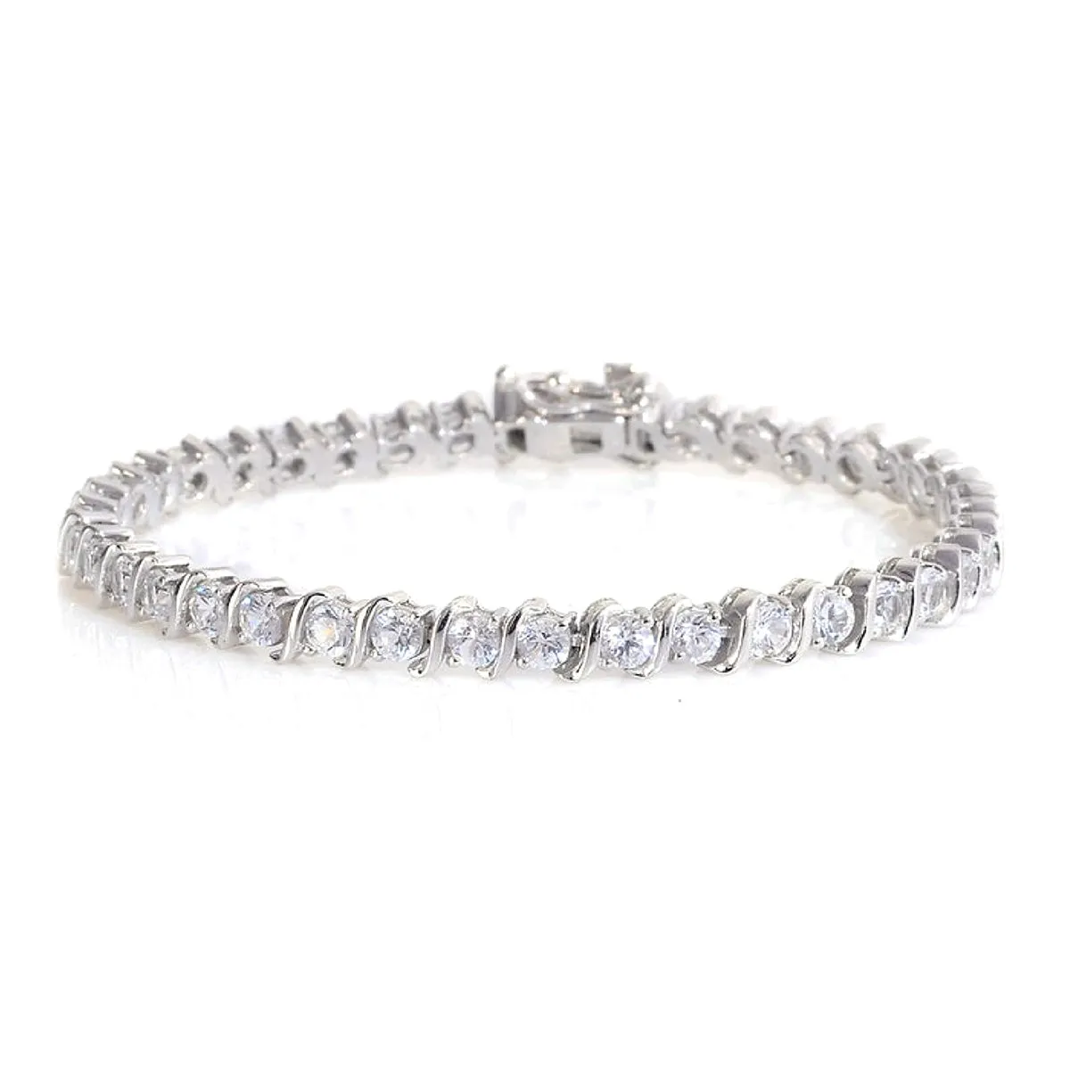 Sky Blue Topaz 925 Sterling Silver Tennis Bracelet Jewelry