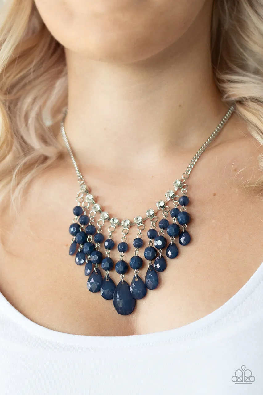 Social Network Blue Paparazzi Necklace