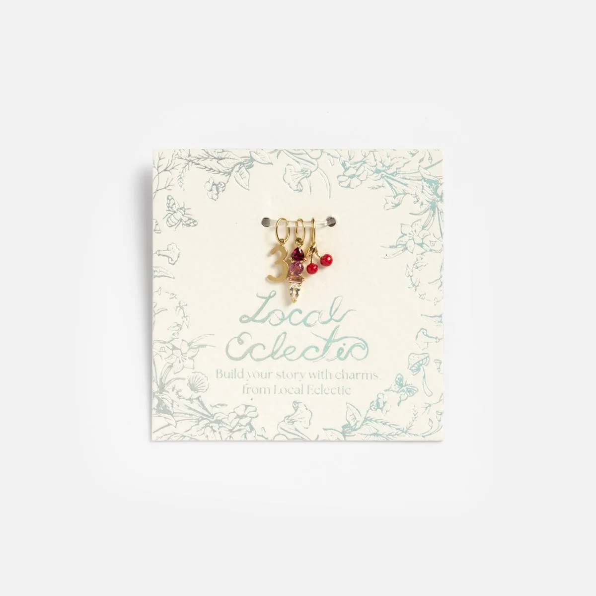 Solid Gold Birth Flower Bud Charm