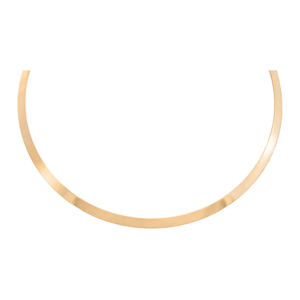 Solid Thin Curved Collar Necklace
