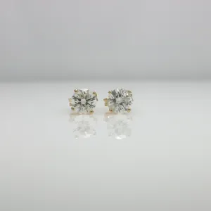 SOLITAIRE DIAMOND EARRINGS