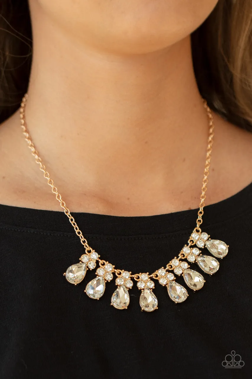 Sparkly Ever After Gold Paparazzi Necklace
