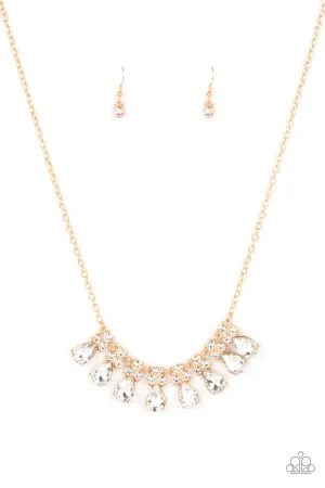 Sparkly Ever After Gold Paparazzi Necklace