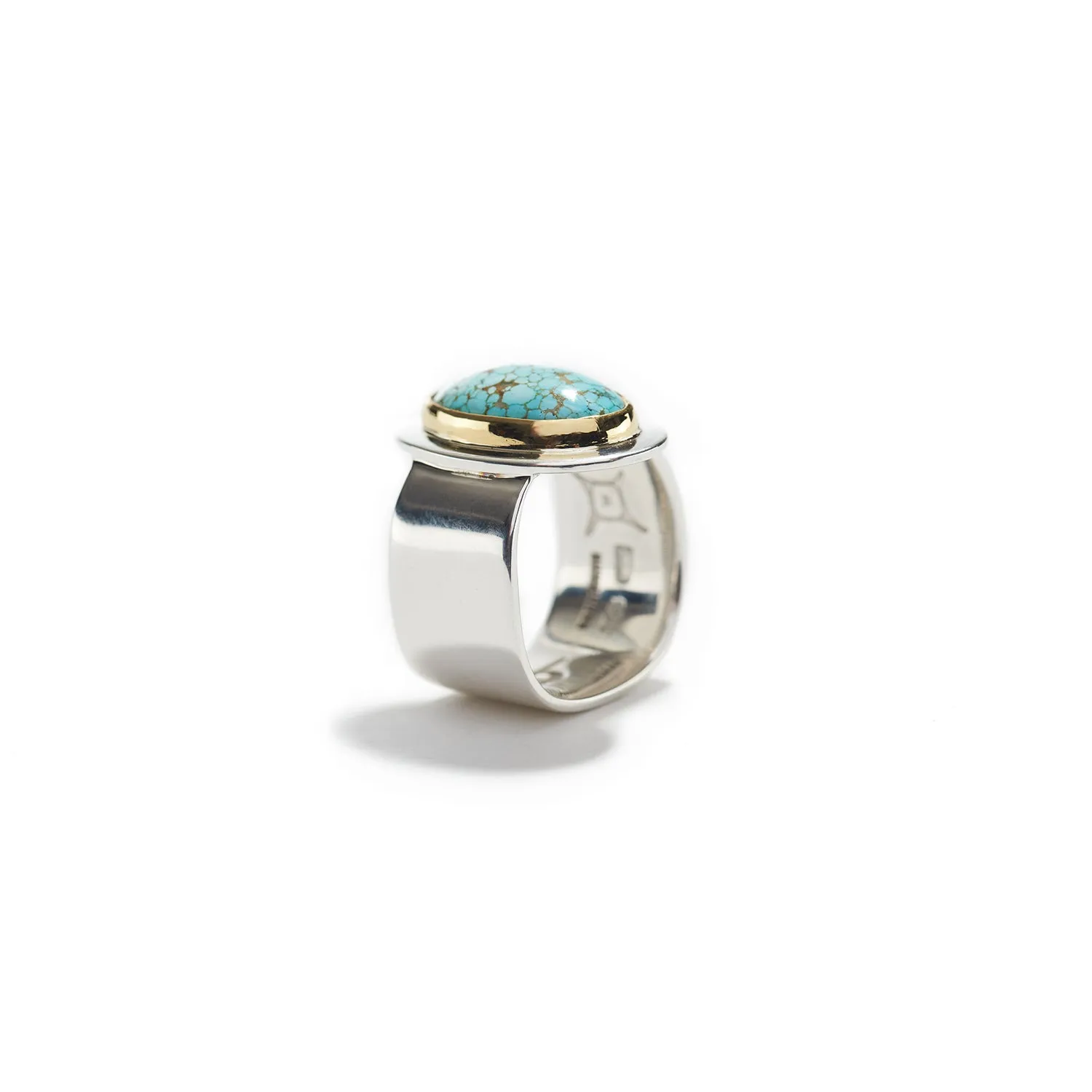 Spiderweb Turquoise Ring