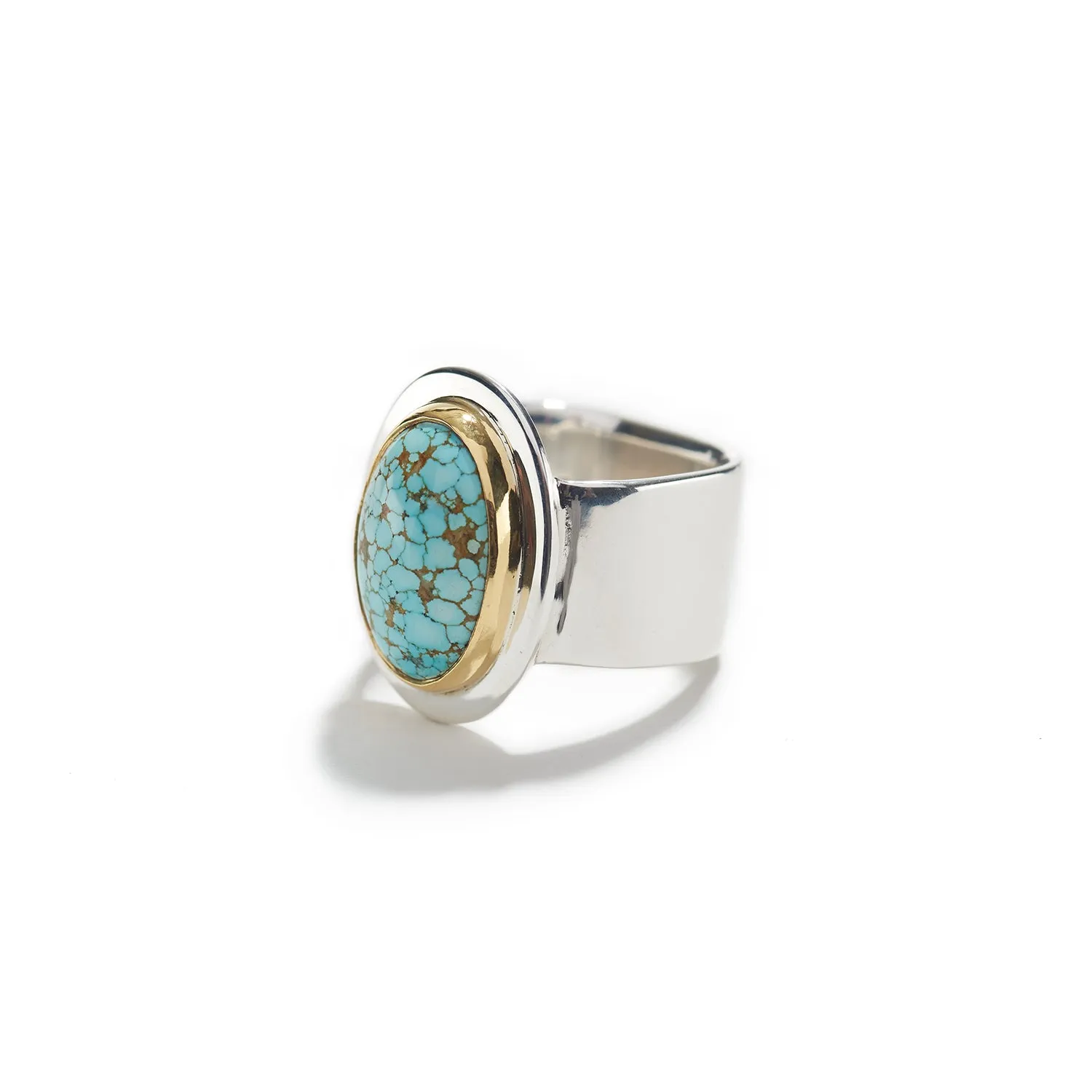 Spiderweb Turquoise Ring