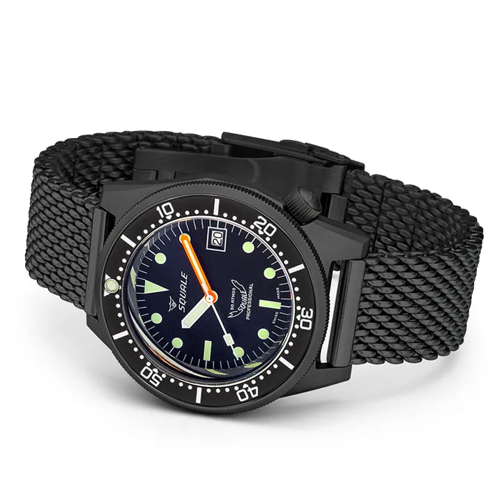 Squale 1521 PVD Black Mesh - 1521PVD.MEPVD20