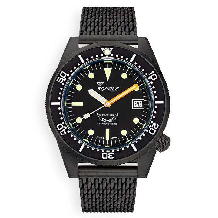 Squale 1521 PVD Black Mesh - 1521PVD.MEPVD20