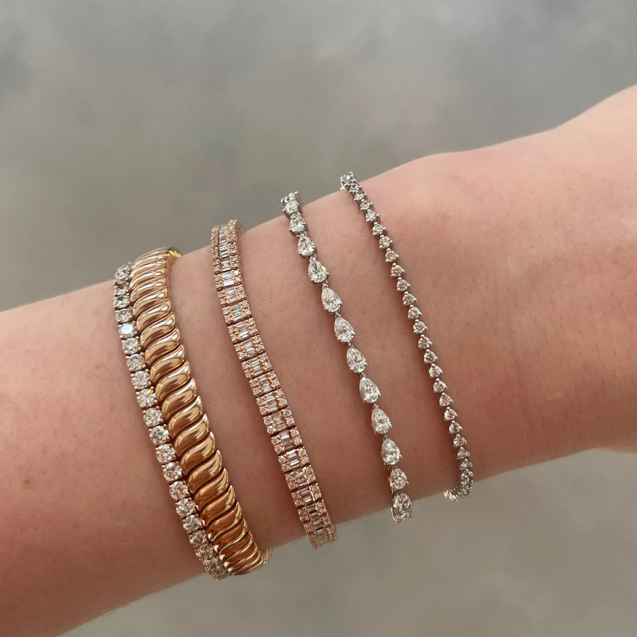 Statement Maker Baguette Diamond Tennis Bracelet