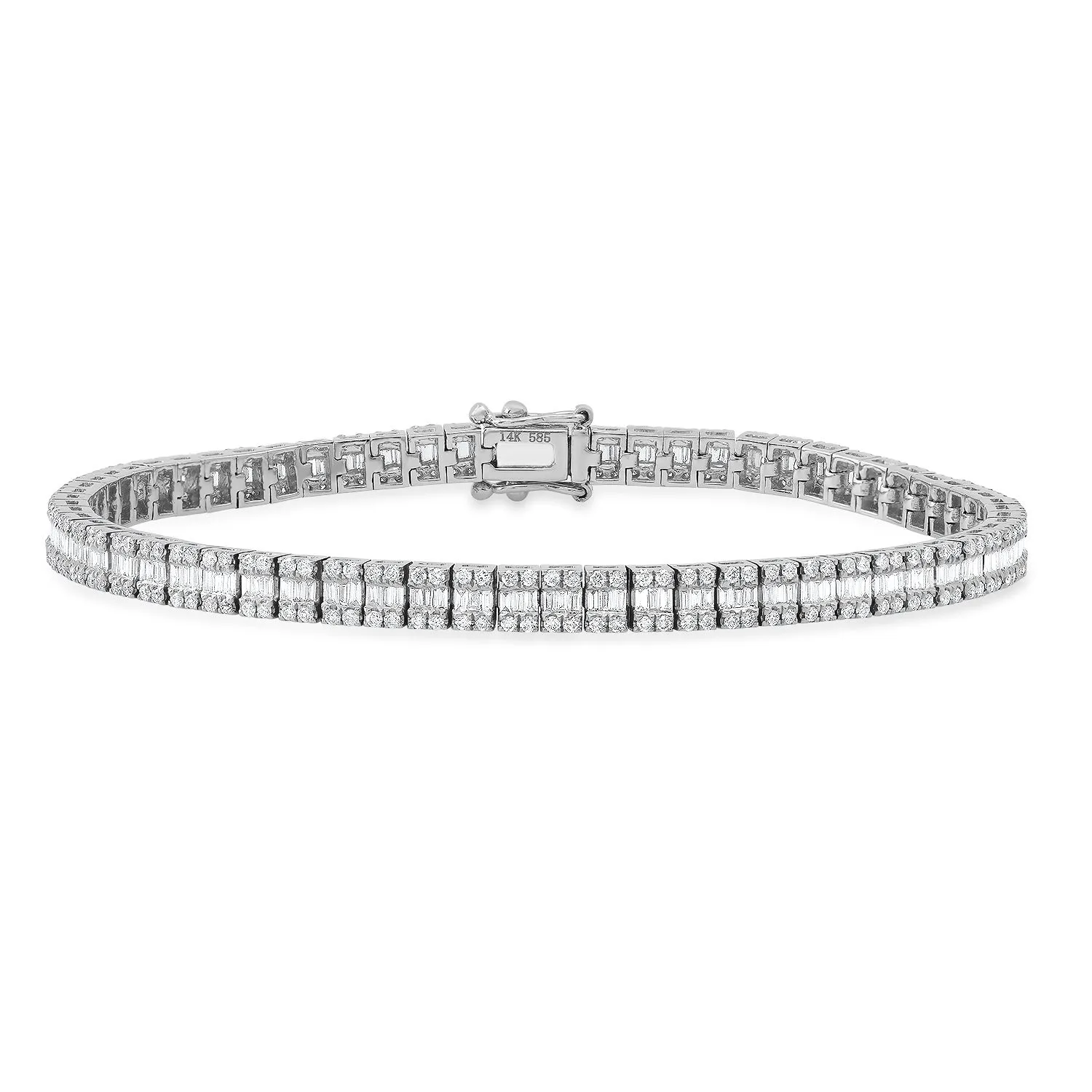 Statement Maker Baguette Diamond Tennis Bracelet