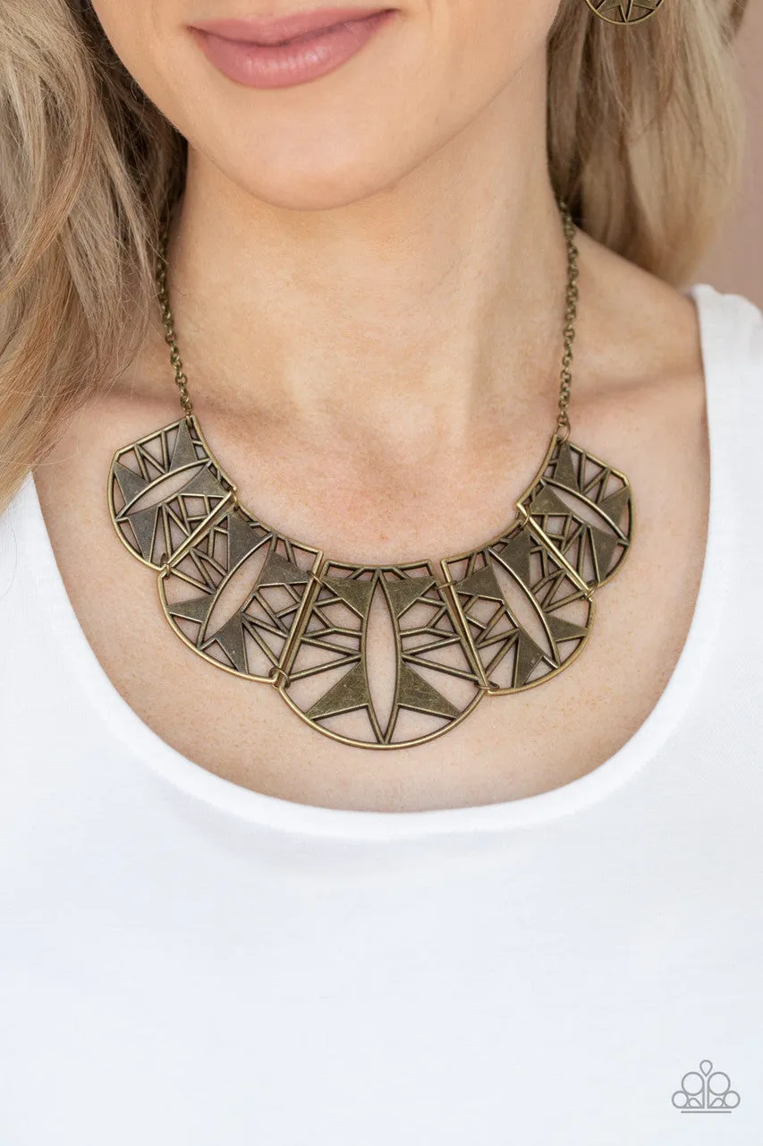 Statement Status Brass Paparazzi Necklace