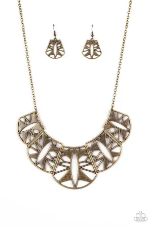Statement Status Brass Paparazzi Necklace