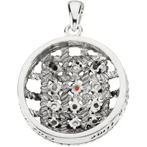 Sterling Silver 12 Steps to Sobriety Necklace