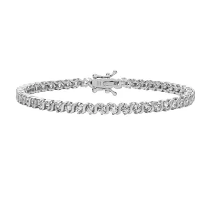 Sterling Silver Cubic Zirconia Tennis Bracelet