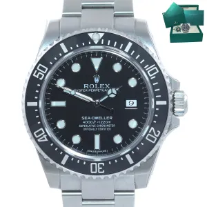 STICKERS NEW 2016 Rolex Sea-Dweller 4000 SD4K 116600 Steel Black Ceramic Watch