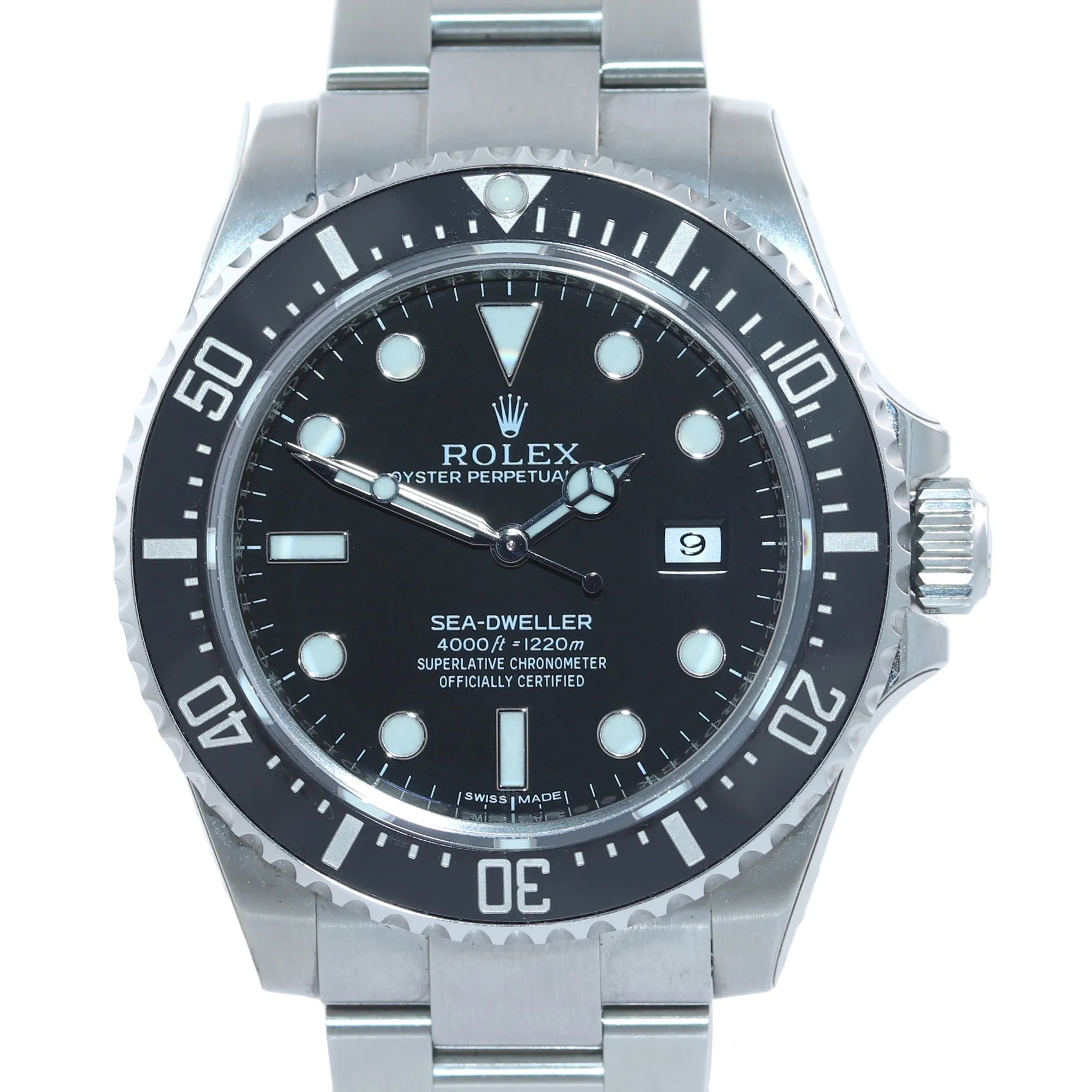 STICKERS NEW 2016 Rolex Sea-Dweller 4000 SD4K 116600 Steel Black Ceramic Watch