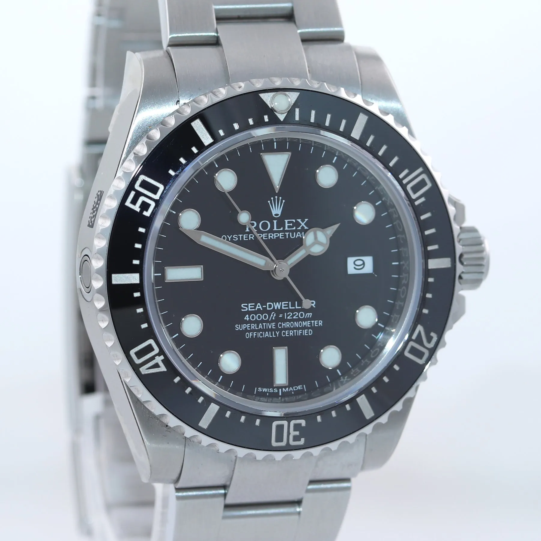 STICKERS NEW 2016 Rolex Sea-Dweller 4000 SD4K 116600 Steel Black Ceramic Watch
