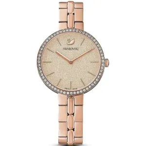 Swarovski Cosmopolitan Rose Gold Stainless Steel Rose Dial Quartz Watch for Ladies - 5517800