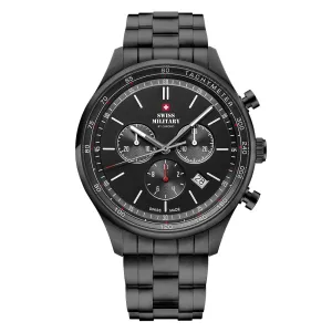 Swiss Military by Chrono black Dial Swiss Made Watch for Gents - SM34081.04