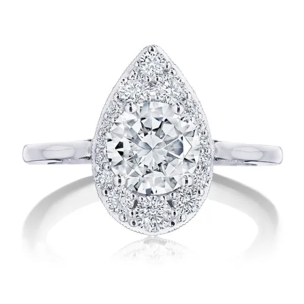 Tacori Inflori Halo Diamond Engagement Ring