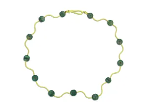 Tahitian Pearl and Gold Collar Necklace