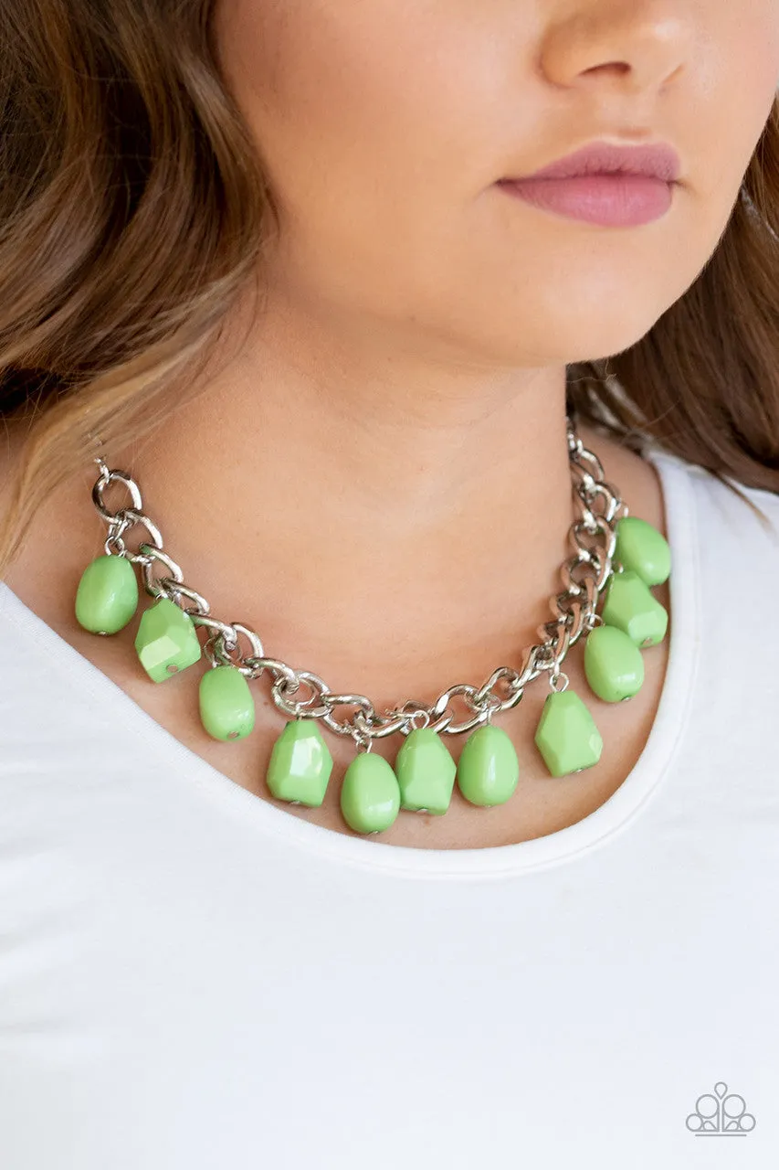 Take the COLOR Wheel! Green Paparazzi Necklace