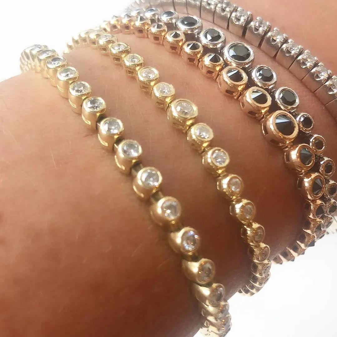 Tassel Tennis Graduating Bracelet: Large