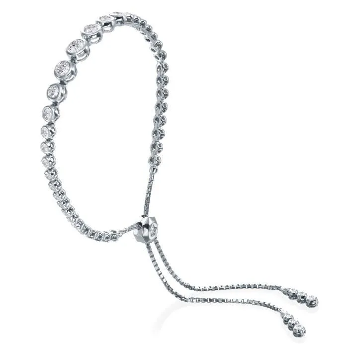 Tassel Tennis Graduating Bracelet: Large