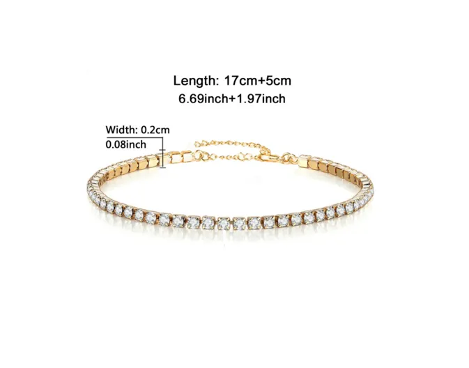 Tennis Bracelet - Adjustable