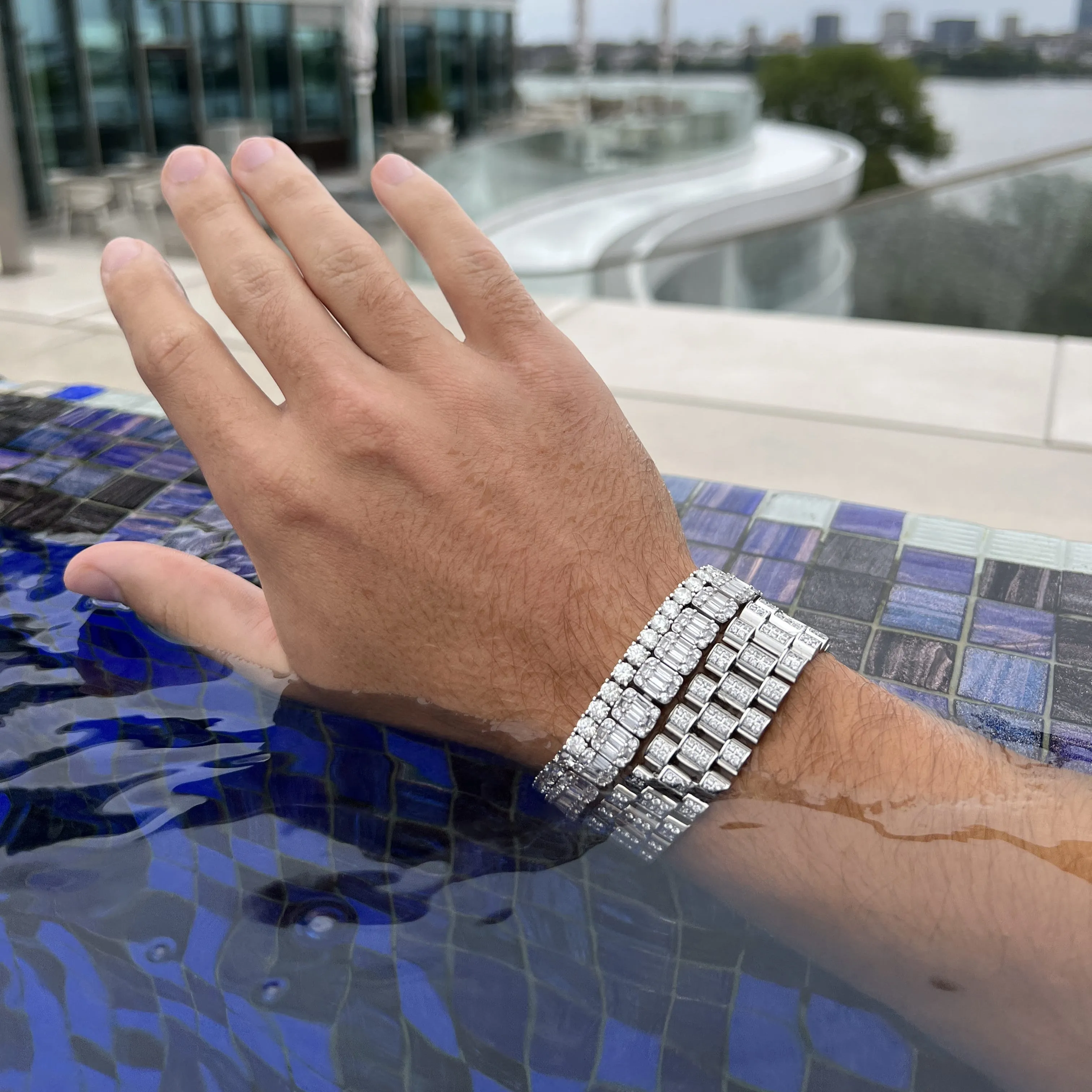 Tennis bracelet white 4mm