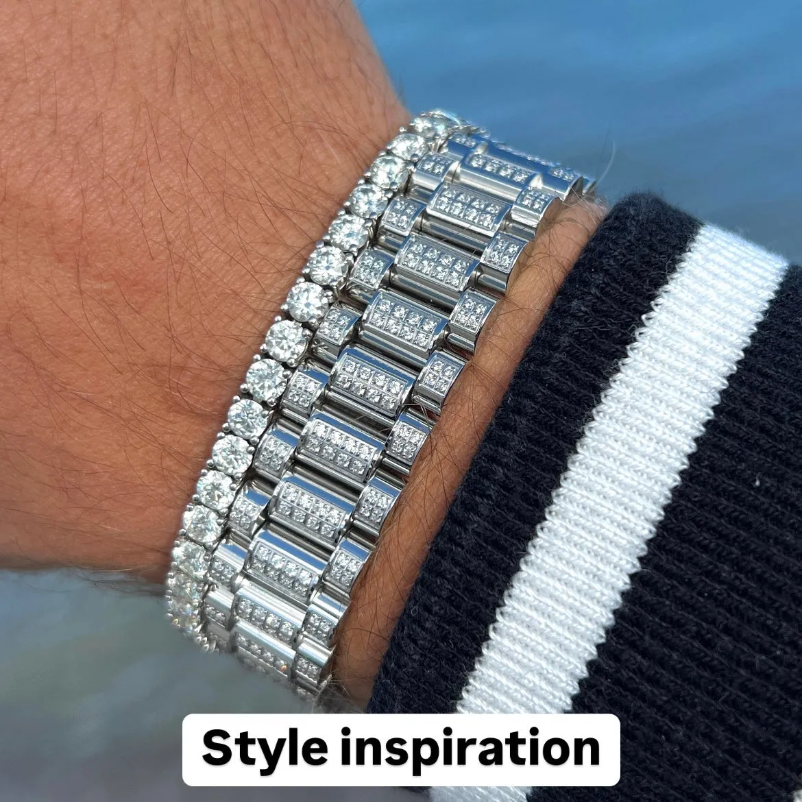 Tennis bracelet white 4mm