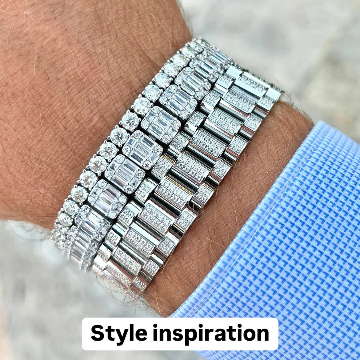 Tennis bracelet white 4mm