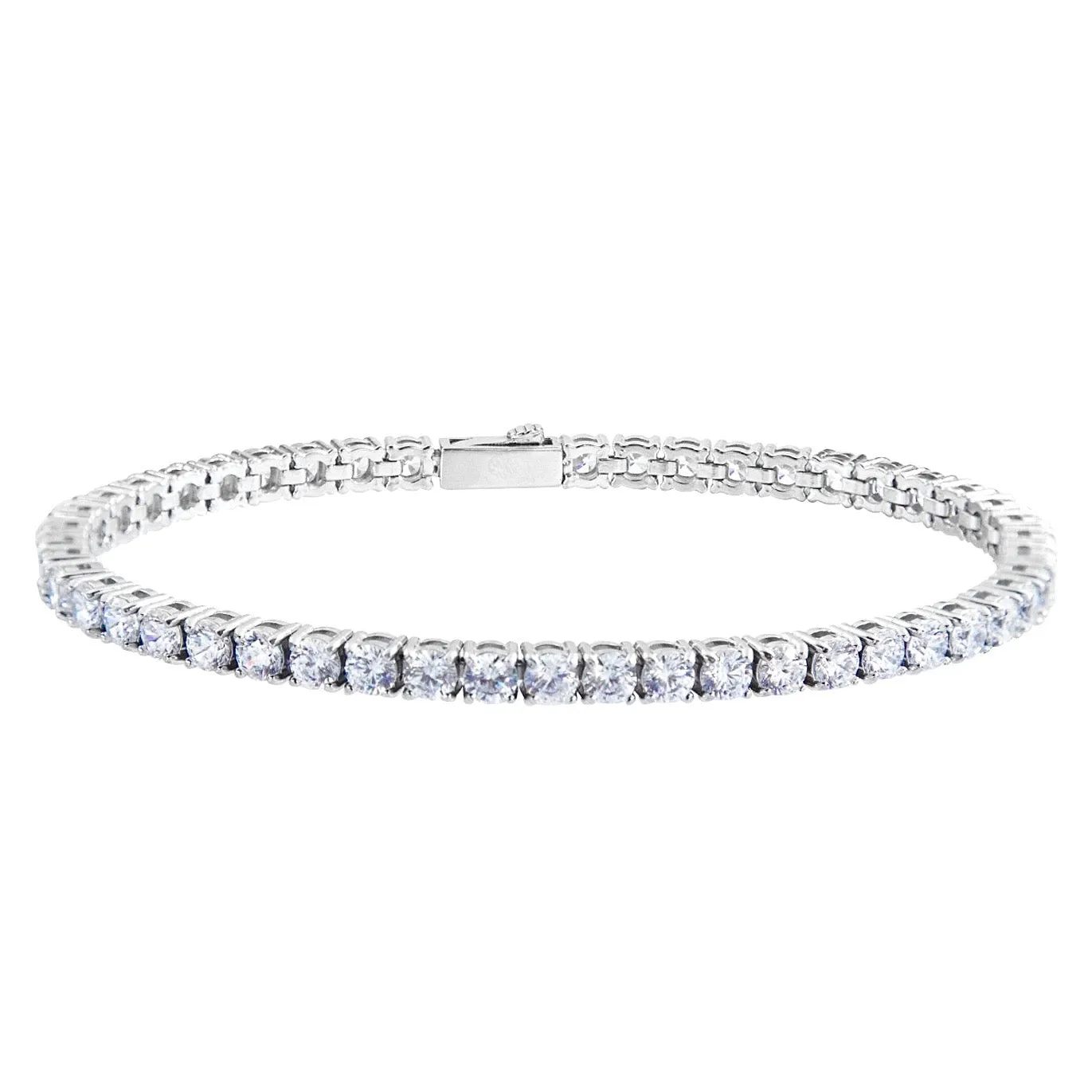 Tennis bracelet white 4mm