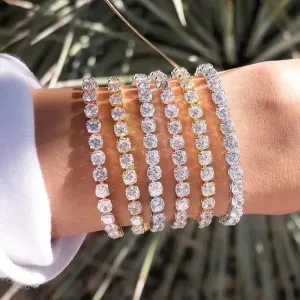 Tennis Copper Plating Zircon Bracelet