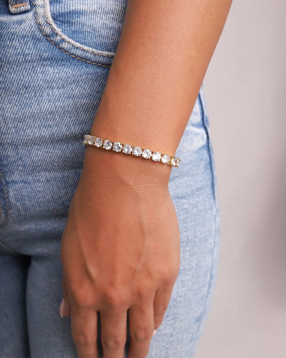 TENNISBOY BRACELET. - 5MM GOLD