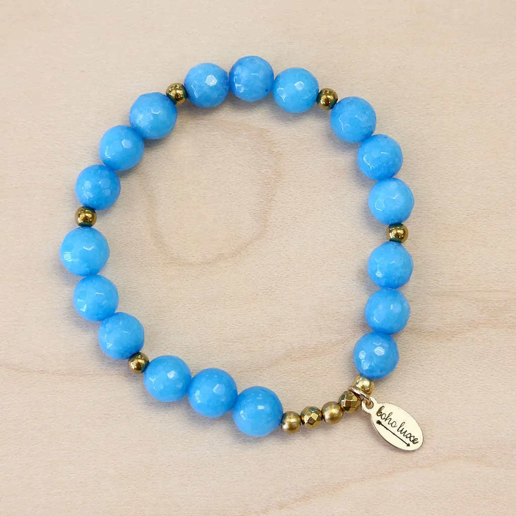 The Mia - Cerulean Jade Bracelet