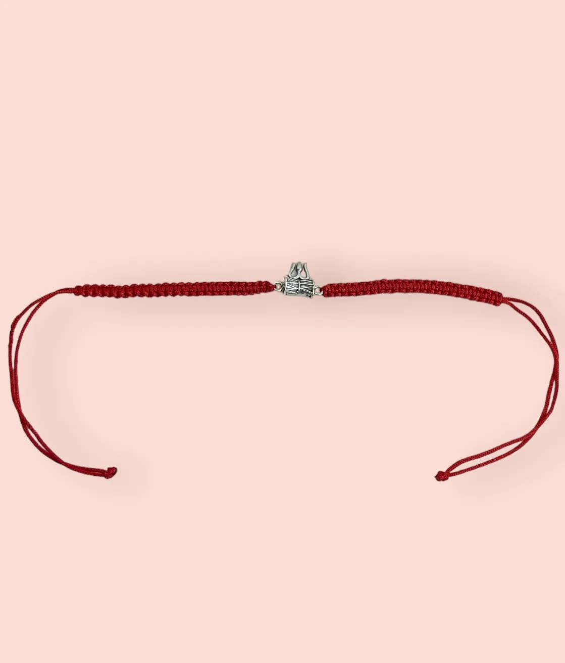 The Trisulam Silver Rakhi
