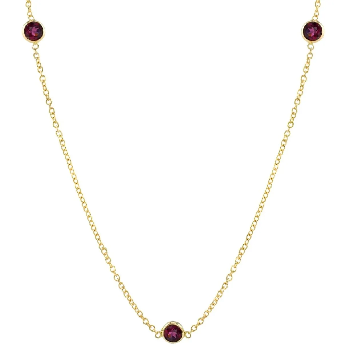 Three Ruby Necklace